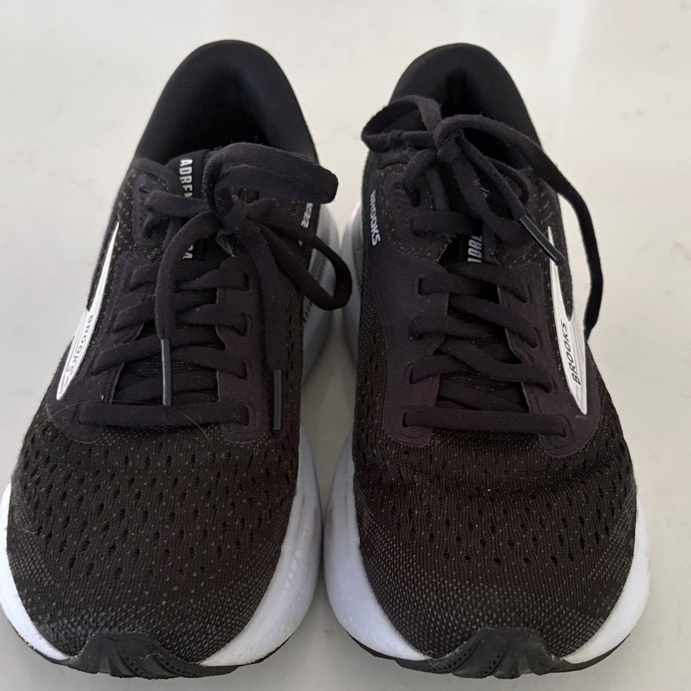 Brooks Black and White Athletic Shoes